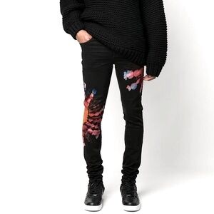 AMIRI tie-dye print  denim pants
